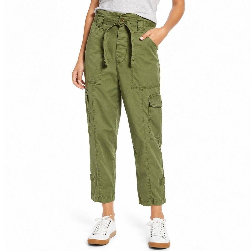 Alex Mill Olive Green Expedition Washed Twill Ankle Pants Cargo Size 4